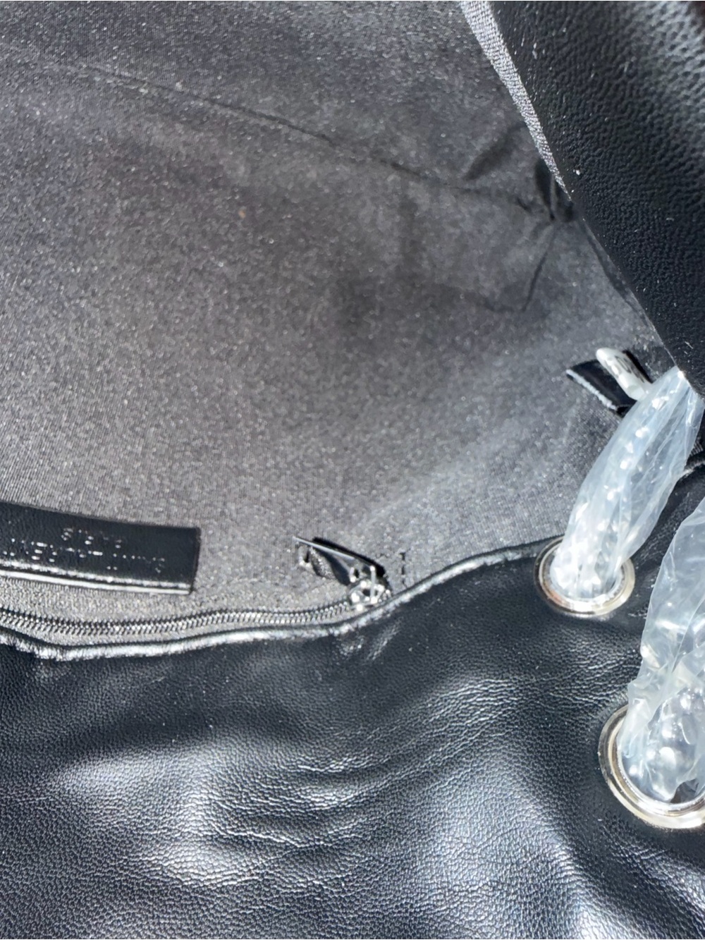 Black Quilted Leather Shoulder Bag with Silver YSL Logo - Picture 8 of 13